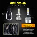 Infitary Mini LED Car Headlights Bulbs H7 For Auto Fog Lamp H4 H11 H8 HB4 H1 H3 HB3 9006 9007 H13 72W 12000LM 6500K Kits Bright. 