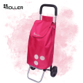 Shopping Roller - Blush Pink, Blue, Yellow and Black Foldable Shopping Trolley - Shopping Trolley Bag Picnic Basket with Trolley. 