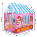 Play House Tent For Kids Princess Candy House Outdoor & Indoor Tent For Girls Kids Play House Castle Tent Toys With Carrying Box,Best Gift for 1-8 Years Old Children Boy Girls (Pink Candy Princess Kids Tent). 
