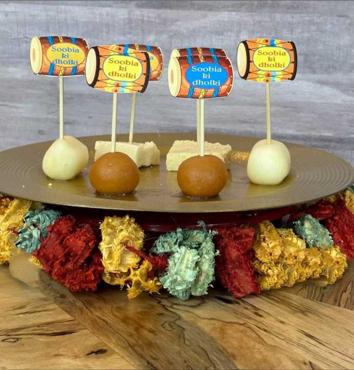 Customize%20Dholki%20and%20Mehndi%20Mithai%20Cupcake%20Toppers%20Pack%20of%2010%20-%20Image%202