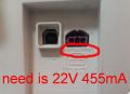 HP 0957-2385 DeskJet 1018 1515 1518 2545 2645 22V 455MA (10W) Adapter +UK Cable. 