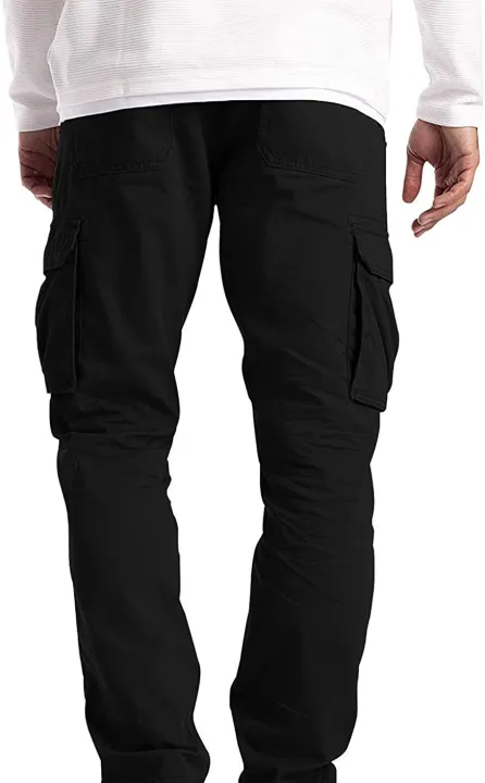 Classics%20Men's%20Cargo%20Jogging%20Black%20Trousers%20-%20Image%203