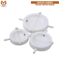 Pack of 3 Samosa Pastry Dough Maker, Samosa Shaper, Different Sizes Dumpling Press Mold, Sancha Making press machine, Easy Kitchen Tools By Muhandisaan Trading. 