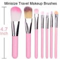 Cute Hello Kitty 7 Make up Foundation Eye Shadow brushes set. 