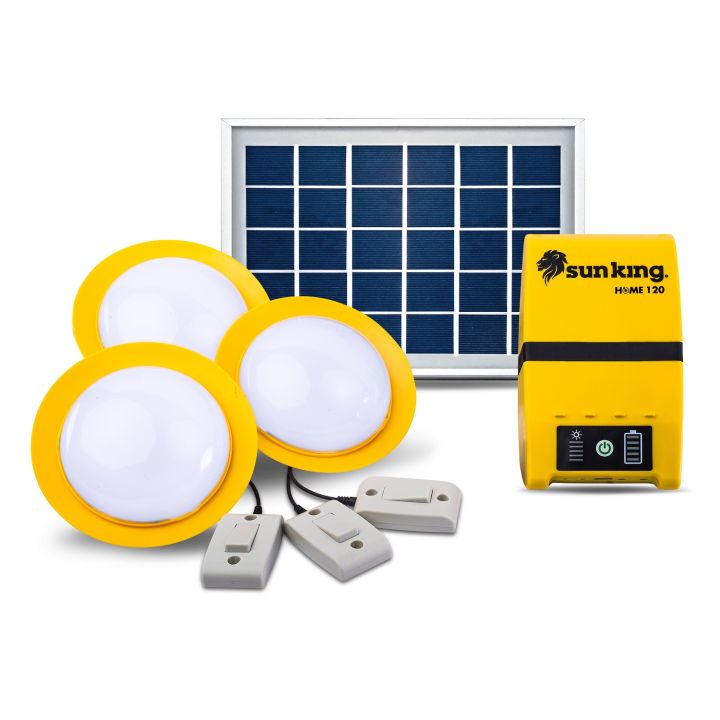 Sun King Home 120- Solar Powered Hanging Lights for Home Lighting