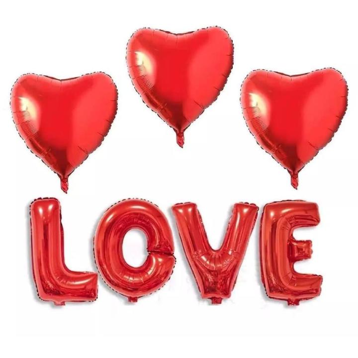 Love Heart Balloons Set