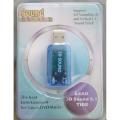 USB Sound Adopter 2.0 Virtual 7.1 Channel Audio Sound Card Adapter for PC/Laptop. 