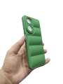 OPPO A58 4G Back Cover Soft Puffer Case Camera Protection Box design Down Jacket Phone Case. 