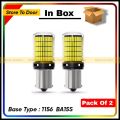 CANBUS White LED Reverse Light Bulbs For Car (Pack of 2) 1156 BA15s Waterproof, High Quality, Super Brightness Hazard / Blinker led Lights. 