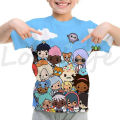 Toca Life world kids T shirt Harajuku o-neck boys T-shirts Kawaii girls tee shirt children clothes Toca Boca print T-shirt tops. 