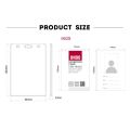 UHOO Large Size Acrylic Name Tag High Quality Transparent ID Card Holder Name Badge Holder. 