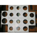 100PCS Square Cardboard Coin Holders Coin Supplies Coin Album Collection Lighthouse Stamp Coin Holder Cover Case Storage. 