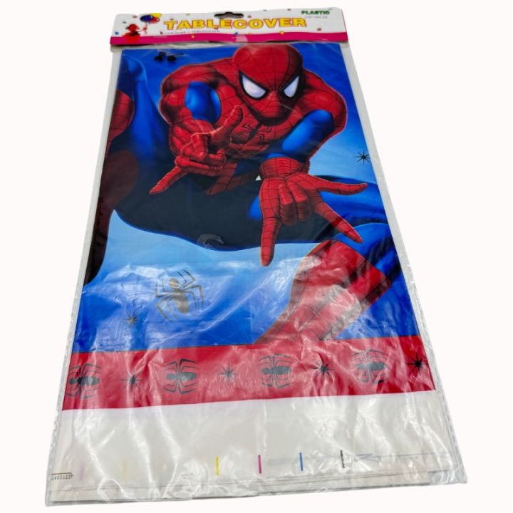 SPIDERMAN THEME BIRTHDAY PARTY TABLE DECORATION TABLECOVER ( 108 CM X 180 CM )