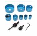 Hole Saw Cutting Kit 11 Pcs Wood, Carbon Steel Cutter Circular Round Drill Bit - Gypsum Cutter - Ceiling hole cutter - cartify. 