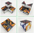 MS - 3D Shape Shifting Cube, Anti Stress Hand Flip Puzzle, Triple Dimensional Geometric Cube, Magnetic Puzzle Cube Toy, Professional Speed Variety Puzzle. 
