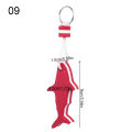Multi-shape Rowing Inflatable Boats Boating Sea Water Floating Keychain Key Pendant Pool Parts Sailing Fishing Keyring. 