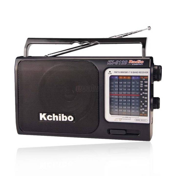 Kchibo Portable 12 Band World Receiver Radio FM (TV)/MW/SW1-9