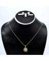 Small Fancy Pendant with Zircon Stone. 