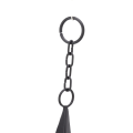 1 Piece Retro Design Iron Triangle Wind Bell with Compass Metal Wind Chimes Decor. 