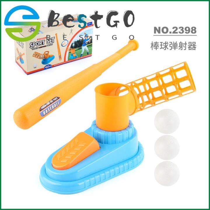 【BestGO】Children's baseball pitching machine sports game boys and girls pop-up pitching machine baseball toy
