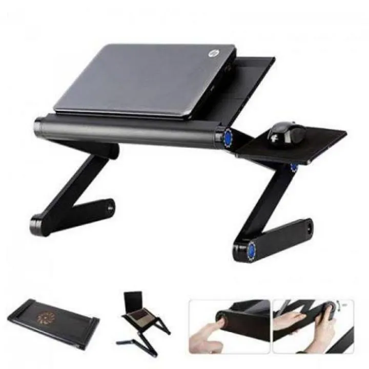 Multifunctional Aluminium Laptop stand with Mouse and Cooling pad