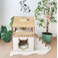 Cat house-wooden cat house-kitten house. 
