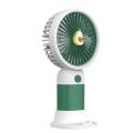 Convenient and ultra-quiet USB mini handheld wind power fan with portable phone holder student office small cooling fans. 