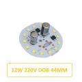 12W LED Chip with Capacitor Driver AC 220V and DC 12V input. 