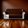 Sofa Cover Quilted Dark Brown - 2115 - 1+1+2+3 Seat (For 7 Seater Sofa Set) - Quilted Sofa Cover Set - Stretchable Sofa Cover Set - Quilted Couch Protector Set - Sofa Cover Set - Quilted Furniture Cover Set - Vouis London. 