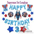 Superman Birthday Decoration Theme for Kids-86Pcs Set. 
