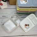 Lunch Box 3-Sections 1.15 Liter/ Lunch Box 3-Sections 1.15 Liter Plastic with Lid/ Student Lunch Box 3-Sections 1.15 Liter-Made in Iran.. 