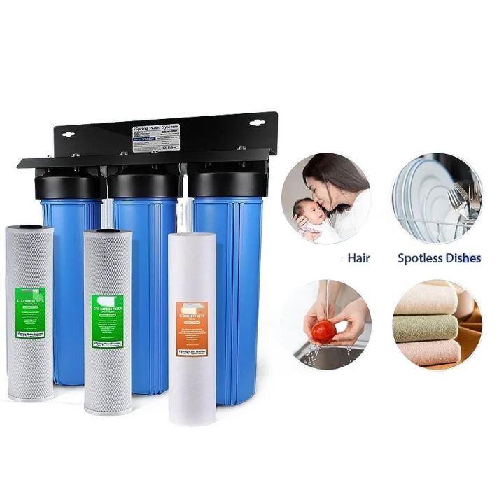 Aqua Triple Stages Jumboo Whole House Water Filter | Water Softener