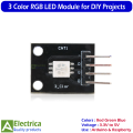 RGB SMD LED Module – 3 Color Light for Arduino, MCU, Raspberry Pi, and DIY Electronics Projects – Three Primary Color Output – Durable & Easy to Use by Electrica. 