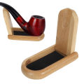 Smoking Pipe Stand Wooden Small Foldable Pipe Holder for Single Pipe for Display. 
