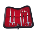 Stainless Steel Basic Training Suture Practice Suturing Scissors Forceps Tool Kit For Doctor, Nurse, Surgeon, Dentist, Veterinary, Medical Student, Biology and Dissection Lab Students, 5 Piece Practice and Teaching Supplies Medical Instruments. 