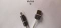 Flat Android micro usb and lightning cable supported detachable lightning connector included. 