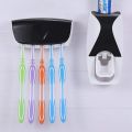 Toothpaste Dispenser With Tooth Brush Holder. 