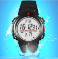 Bindas Collection Army Military  Waterproof Digital Alarm Watch for Men /  with Night Mode Light - Black. 