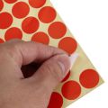 19mm Circles Round Code Stickers Self Adhesive Sticky Labels Red. 