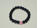Beautiful Pink and Black Glass Bead Friendship Bracelet for Couples, Bestfriends, Boys and Girls. 