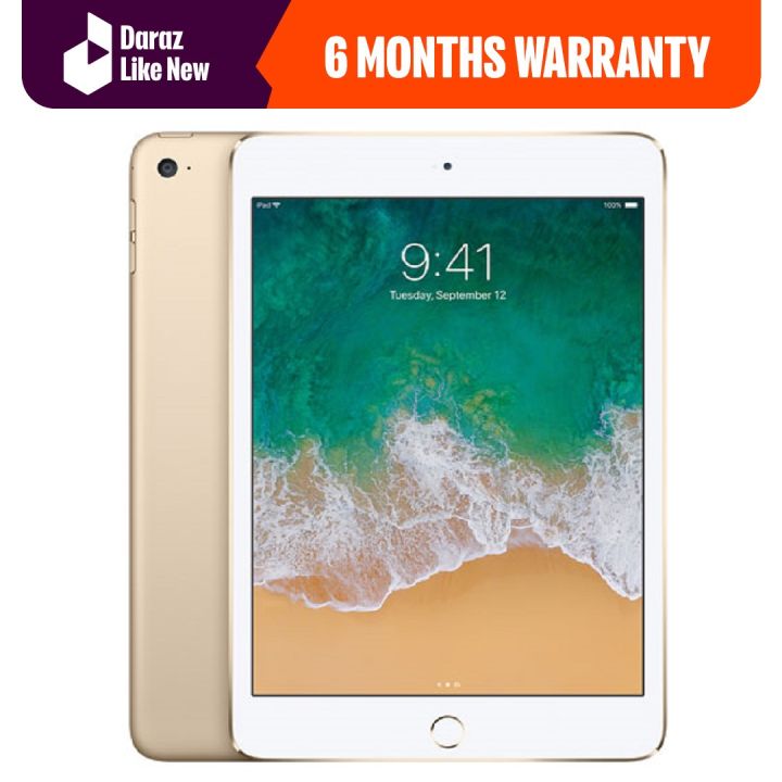 Daraz Like New Tablets - Apple iPad mini 4 A1538 With Retina Display (128GB) - Wi-Fi  (4th Generation) - Gold