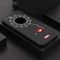 Hontinga for iPhone 6 Plus / 6S Plus Back Cover Cartoon Spiderman Design Soft Phone Case Square Edge Liquid Silicone Cases. 