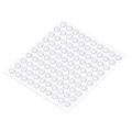 100 Capsules Self-Adhesive Rubber Furniture Bumper Pads for Doors Cabinets Drawers Furniture Glass Tables Crafts. 