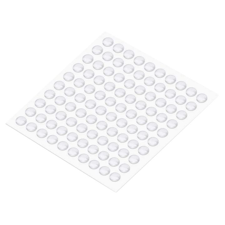 100 Capsules Self-Adhesive Rubber Furniture Bumper Pads for Doors Cabinets Drawers Furniture Glass Tables Crafts
