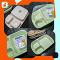 Meal-it Box Small 700ml, Lunch Box with Two Portions /Compartments, Best Meal Box for Office /School /College /University, Meal it Box Small Available in 4 Beautiful Colors (Random Color Will Be Sent). 