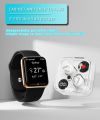 TWS P61 Pro or E89 Earbuds with ENC and Bluetooth Version 5.3 InEar Headsets with Built In Mic EDR Wireless Transparent Earphones with Deep Bass Music and Gaming Headsets. 