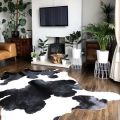 Black And White Cowhide Rugs Real Cowhide Rug - Genuine Hair on Cow Hide – Top Quality Carpet Options for Home Decor. 