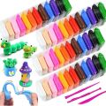 Foamic Play Dough | Air Dry Polymer Clay for Kids & Babies | Slim Slime Play Toy Clay | Thai or Soap Fomic | Free Sculpting Tools Included | Foamy Polymer Light Clay | DIY Handmade Plasticine for Children | Super Lightweight Modeling Clay Set. 