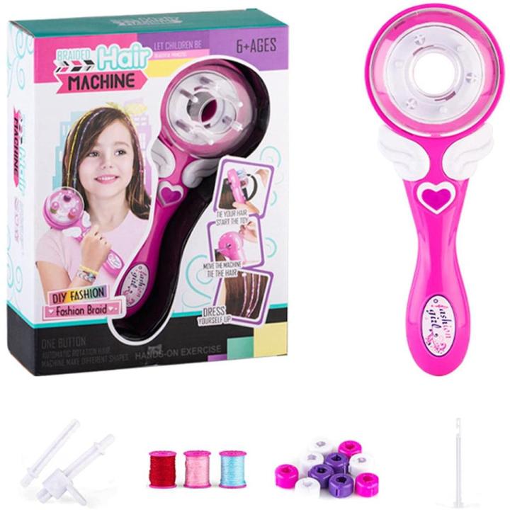 Girls Electric Automatic Hair Braider Tool, Rotation Electric Children Braiding Machine DIY Magic Hairdressing Kits Braiding Hairstyle Tool Girl Toy Hair Accessories Set
