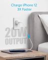 Anker 312 (20W) A2678 621  USB C Fast Charger With Foldable Plug, PowerPort III Cube Charger (Cable Not Included). 